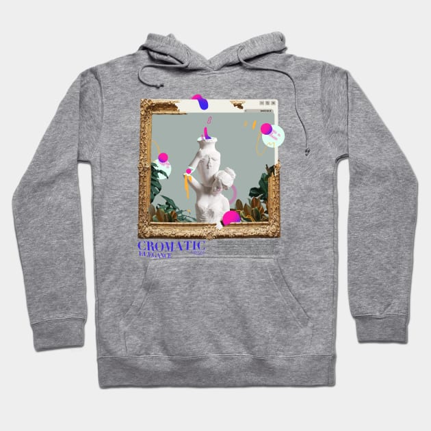 Chromatic Elegance Baroque Fusion Baroque Hoodie by ShirtUp n’ Go